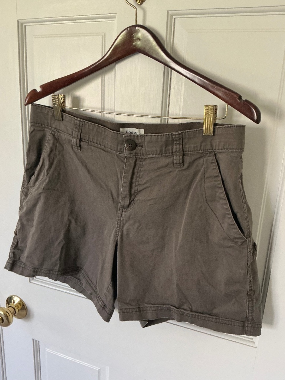 Chocolate brown cargo shorts